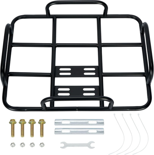 Food Delivery Box Rack Rear Grille, 80kg Loading Delivery Food Box Rack with Guardrail Delivery Food Bag Rack Universal for Motorcycle Electric (inner diameter 50/40)