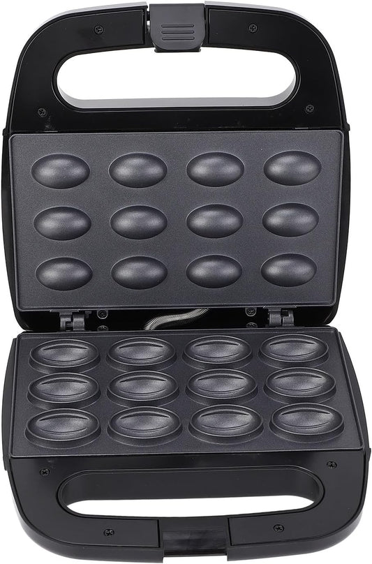 FLEXMAN 12 Electric Walnut Cake Maker, Double Sided Heating Non Stick Walnut Cookie Model Maker, Electric Oreshki Model Maker for Family Events or Summer Parties