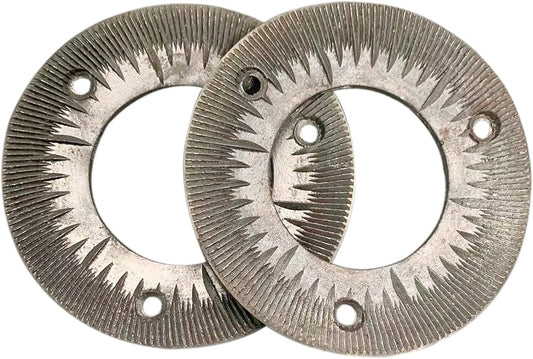 2Pcs Grinding Plates for 3000W 110V Electric Grain Mill, Heavy Duty Commercial Grain Grinder Machine, Grinding Sheets Dry Grain Grinding Machine Plates