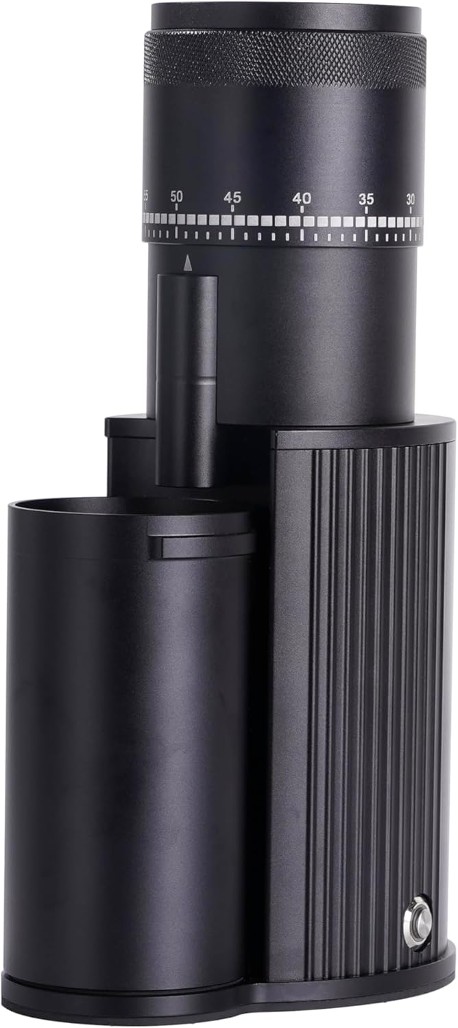 Burr Coffee Bean Grinder, Small Electric Coffee Grinder, Stainless Steel Conical Burr for Espresso, Drip, French Press, Black, Q4 BK