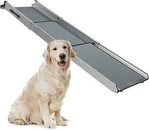 PetSafe Happy Ride Compact Telescoping Dog Ramp - Portable Pet Ramp for Cars, Trucks & SUVs with Adjustable Sizing - Non-Slip Design - Lightweight Pet Mobility Assistance - Compact