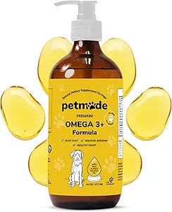 Omega 3 Fish Oil for Dogs Skin and Coat - Wild Alaskan Pollock Oil for Itchy Skin- Omega 3 Fatty Acids - Vet Approved Liquid EPA & DHA Supplements - with Zinc, Vitamin C, B2, B7 & E - 16 Fl Oz