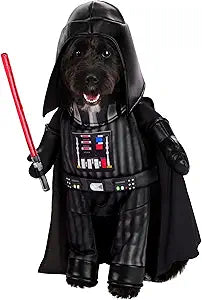 Star Wars Darth Vader Pet Costume | Dog Bodysuit with Cape, Helmet for Halloween Party and Role Play Fun XL