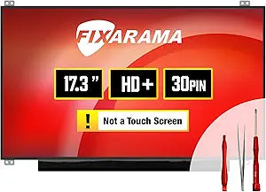 Screen Replacement for HP 17-BY4025NR 17-BY4013DX Grade A+ HD+ 30pin Glossy 17.3" LED LCD Display with Tools