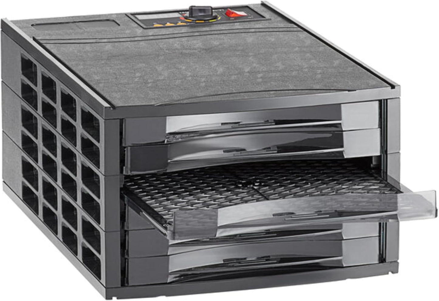 6-Tray Food Dehydrator with Digital Display, 800W Electric, 40-Hour Timer, 85-155°F Temperature Control, Black ABS, 15x20x20 Inches