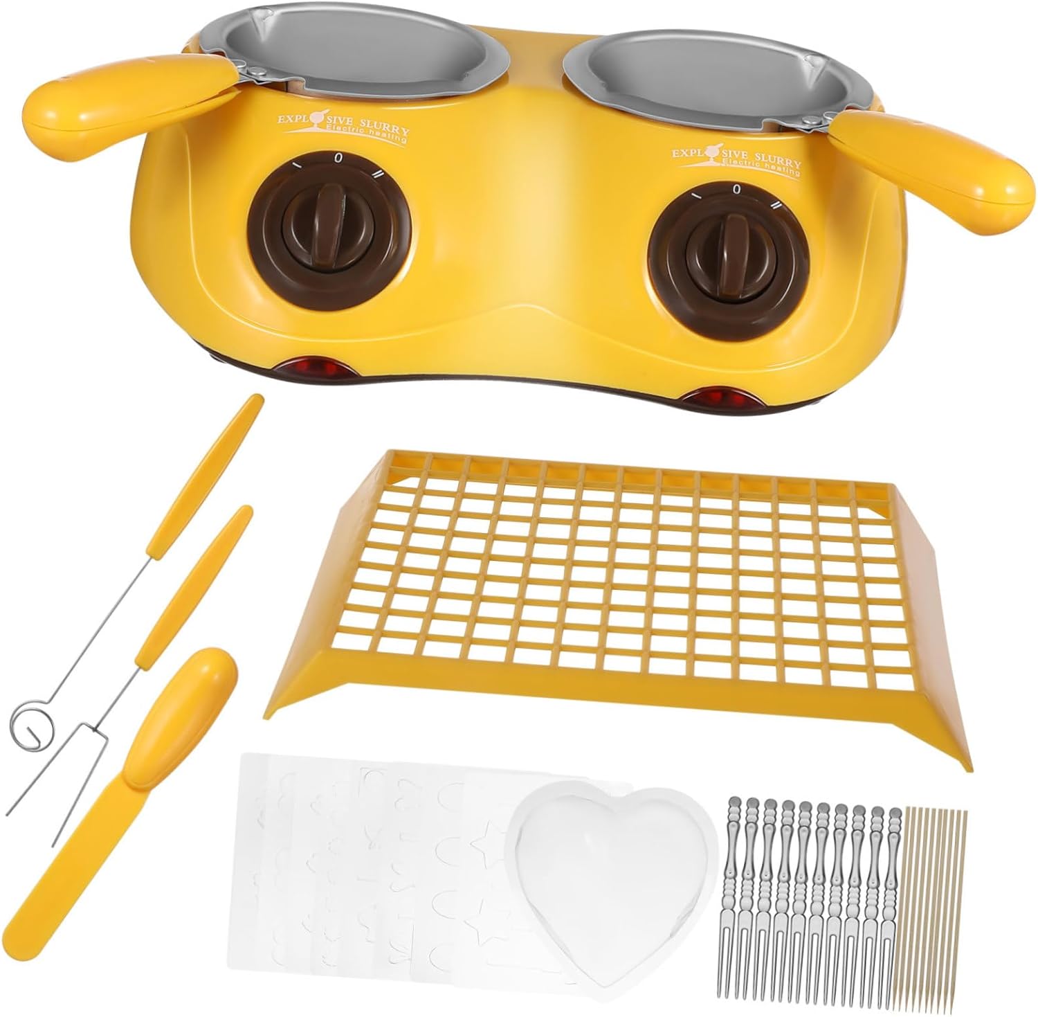 Melting Pot Electric Double Boiler Diy Molds Accessories Easy Operation Quick Heating Safe for Fondue Us