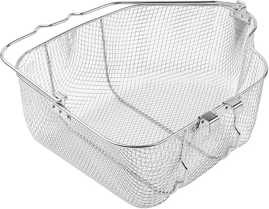 Turkey Basket Replacement Part for Masterbuilt 10 Liter XL Electric Fryer, Chrome Plated Wire Turkey Basket Replacement Part & Accessories for Masterbuilt 10L XL Deep Fryer MB20012420, MB20010326