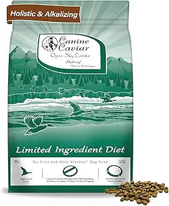 Canine Caviar - Open Sky: Duck & Teff Alkaline Dry Dog Food, Limited Ingredients, Gluten-Free, Based on Science & Research, Veterinary Alternative Diet (11 Pound Bag)