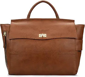 ARIA Women tote bag | 15.6" Laptop Messenger Bag | Laptop Bag | Office Bag | College Bag | Vegan Leather (TAN)