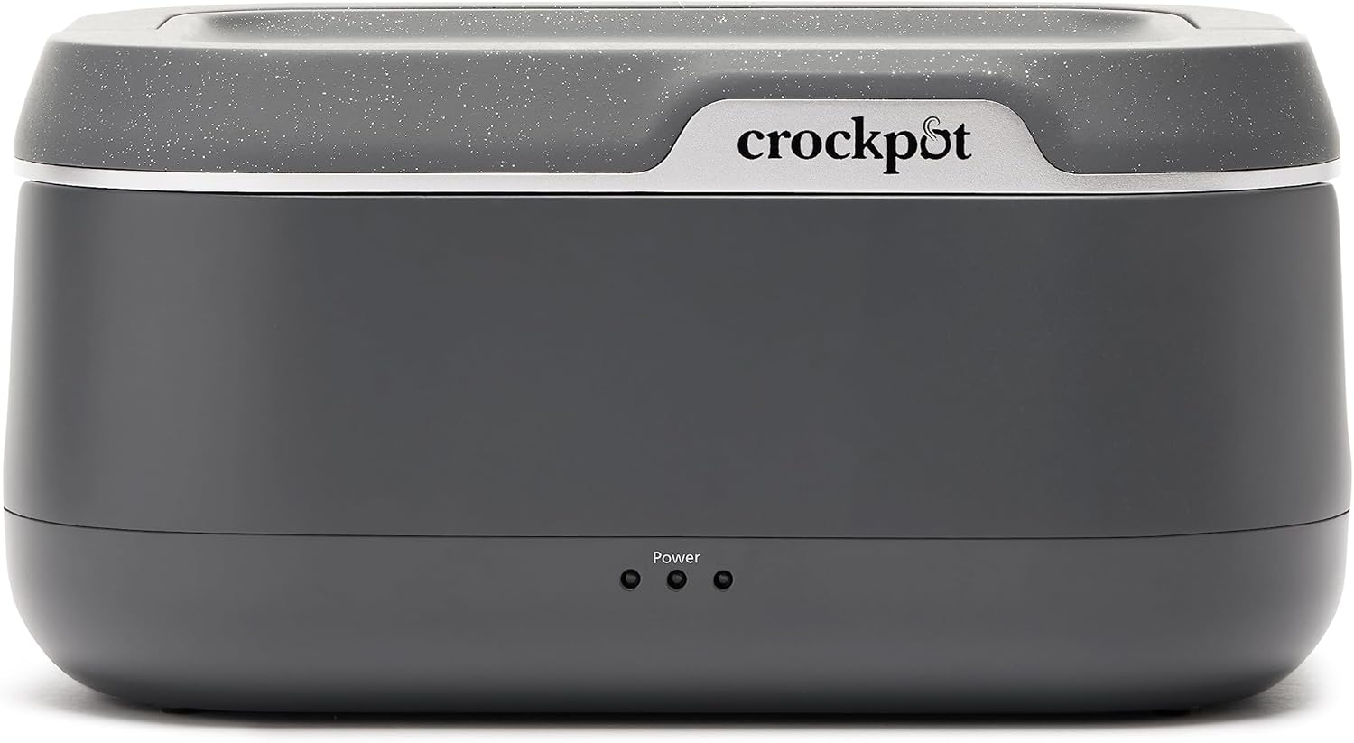 Crock-Pot 28-Ounce Mini Electric Heated Lunch Box, Portable Food Warmer, Perfect for Travel, Car, On-the-Go, Keeps Food Warm, Spill-Free, Dishwasher-Safe, Ideal Gift for Men and Women, Gray