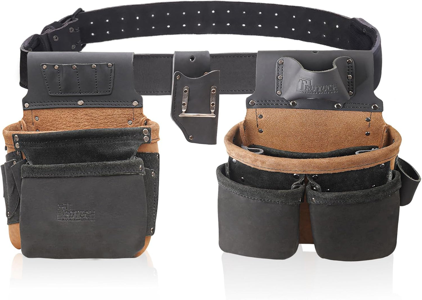 Heavy Duty Leather Tool Belt | Tool Pouch | Drywall | Carpenter Tool Bag | Leather Tool Belts for Men | Construction | Framers | Electrician