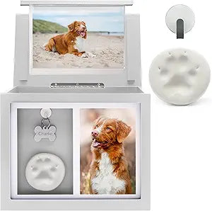 Pet Urns for Dogs - Dog Urns for Ashes, Suitable for All Pets - Includes Paw Print Kit, Picture Frame and Photo Book for a Lasting Tribute and Cherish Precious Memories