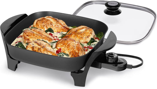 Presto 06626 11 inch Electric Skillet w\/glass lid