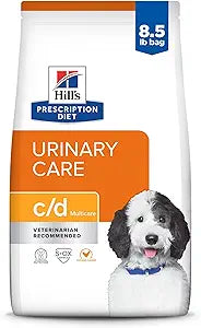 Hill's Prescription Diet c/d Multicare Urinary Care Chicken Flavor Dry Dog Food, Veterinary Diet, 8.5 lb. Bag
