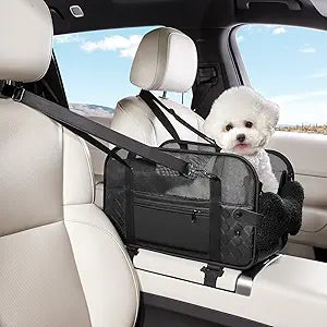 Center Console Dog Car Seat,Outdoor Dog Bed Sofa,Carseats for Small Dogs Carriers,Puppy Cat Car Seat(Black)