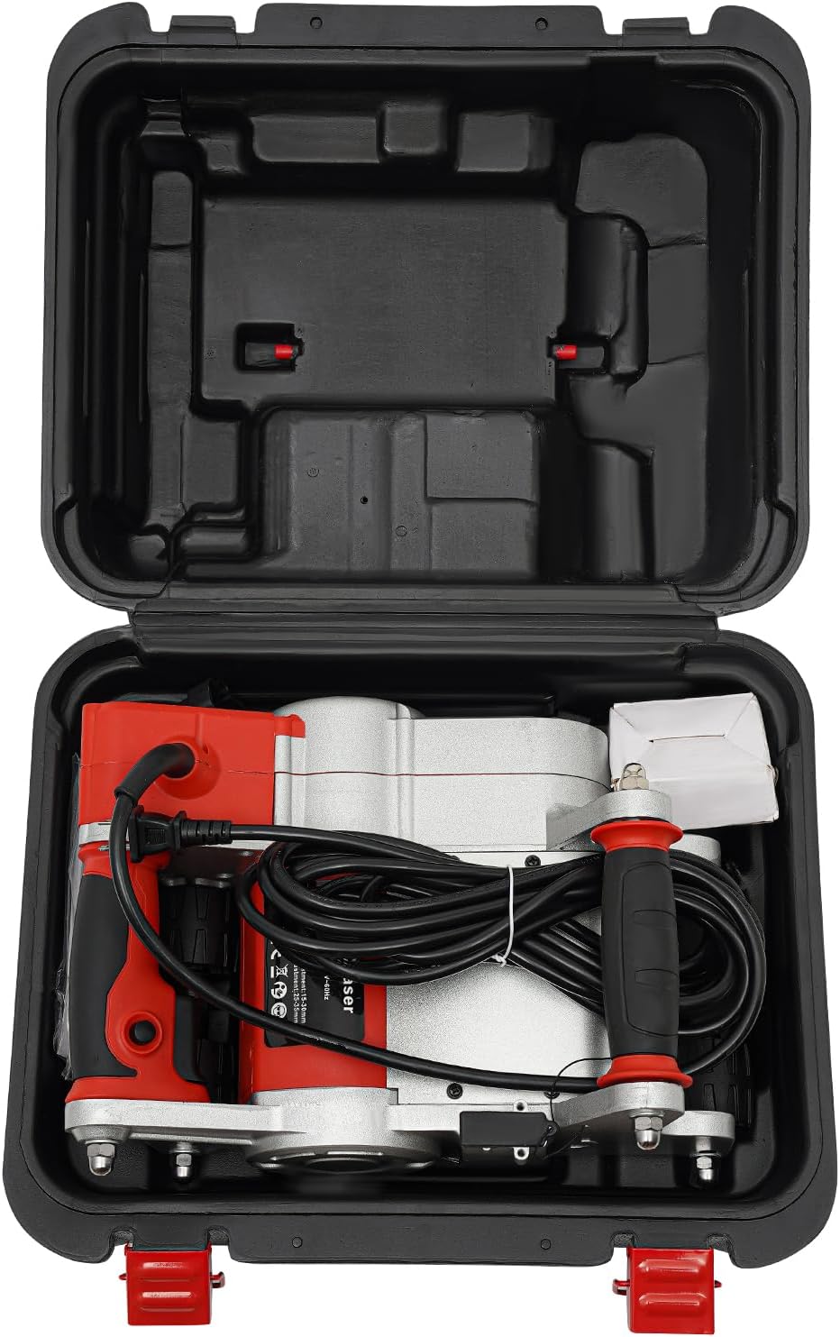 Electric Wall Groove Cutting Machine 110V 1100W Electric Floor Wall Chaser 15-30MM Grooving Depth Adjustable 25MM Width Handheld Brick Cutter Wall Slotting Machine