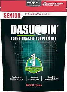 Nutramax Dasuquin Joint Health Supplement for Large Senior Dogs â€“ for Immune Support, Skin & Coat Health, and Brain Health, 84 Soft Chews