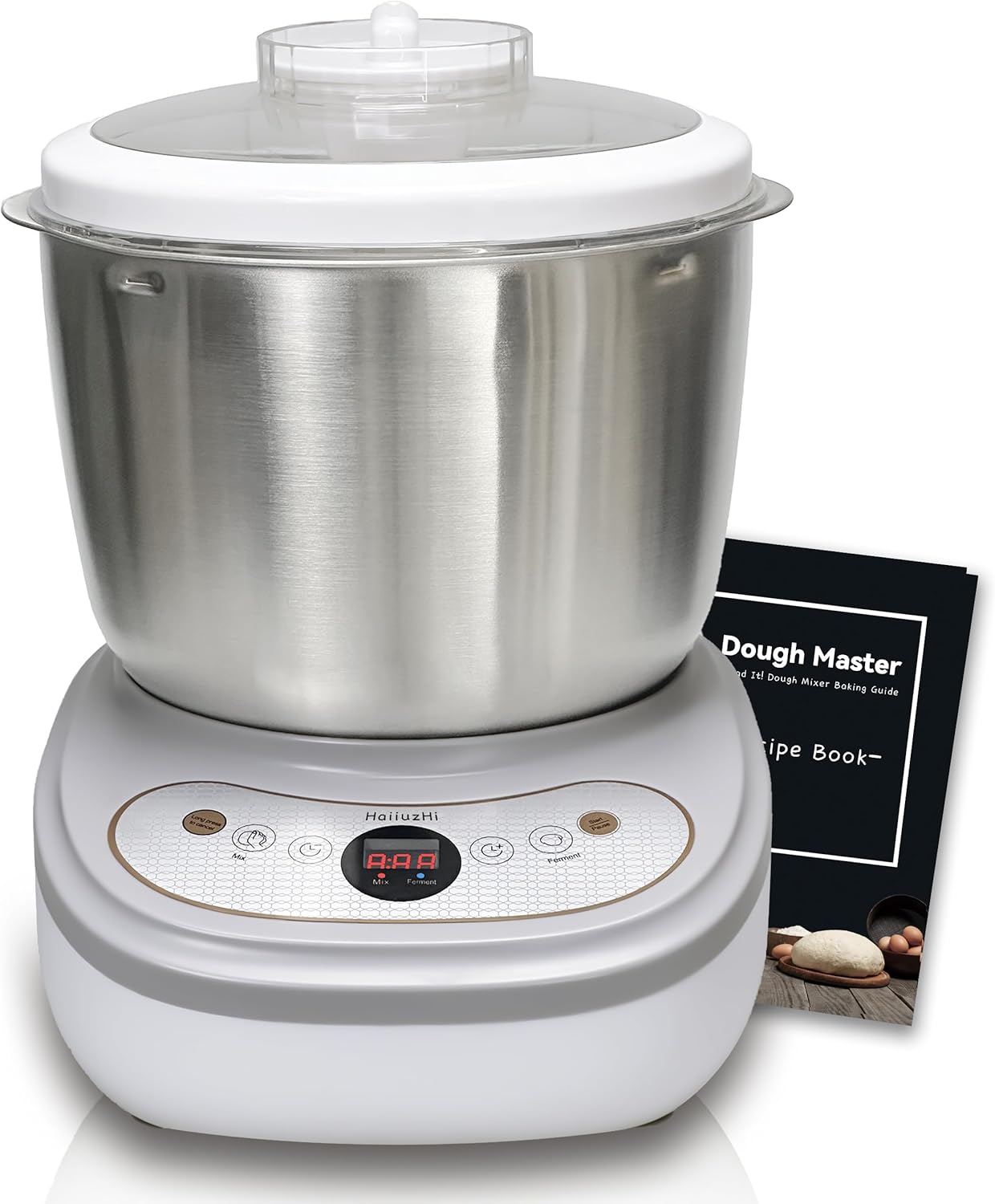 Dough Maker with Ferment Function 7L Large Capacity Dough Mixer,Commercial&Household Bread Mixer for Pizza, Noodles, Bread,Sourdough Kneading Machine with Stainless Steel Bowl, Face-up Touch Panel