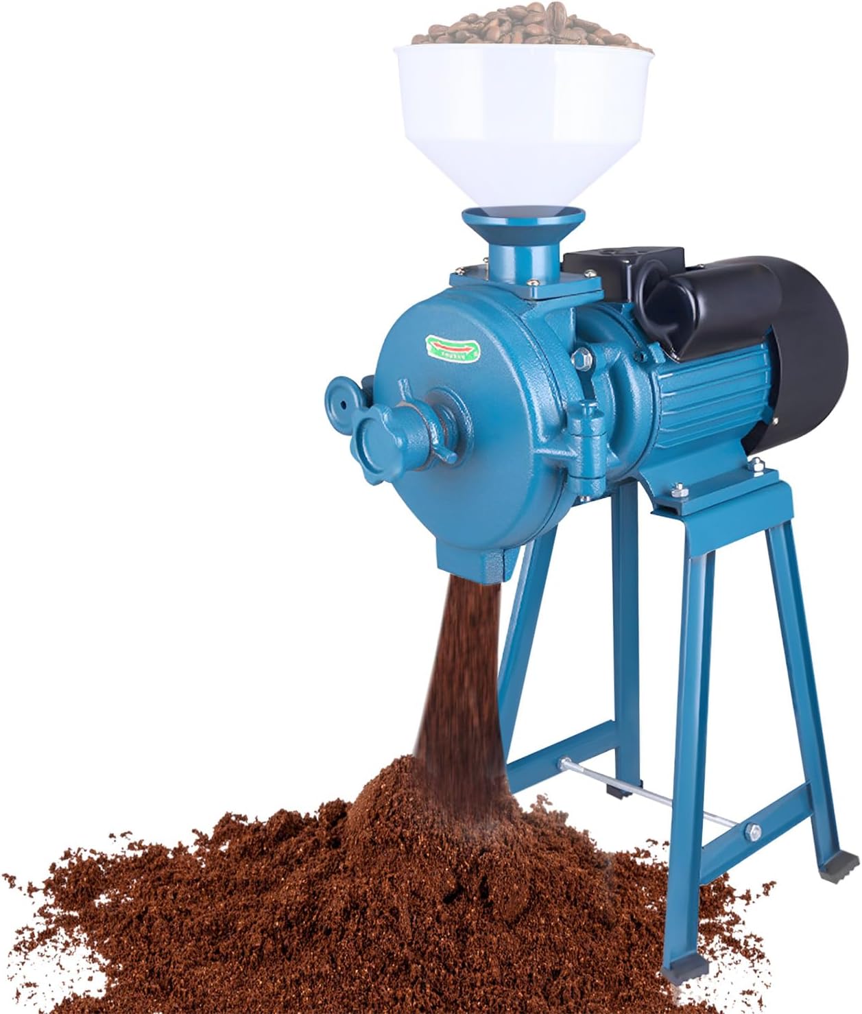 Electric Grain Mill Grinder, 2200W Spice Grinders with Funnel Heavy Duty Feed Flour Cereal Mill Wheat Grinders for Corn Rice in Supermarkets Stores Factories Home, 1400r\/min