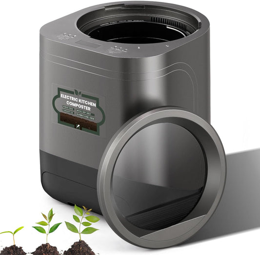 Huanyu Electric Kitchen Waste Composter Smart Kitchen Waste Disposer with Visible Window 3L Food Cycler Electric Composter