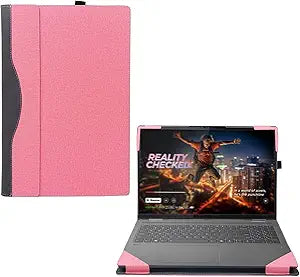Laptop Case Cover for Lenovo 16" Yoga 7i 2-in-1 for Yoga 7 16IML9 Gen 7/8 / 9 [Do Check Model] Notebook Sleeve Computer Bag Protective PU Shell Accessories with Heat Dissipation Hole (Pink)