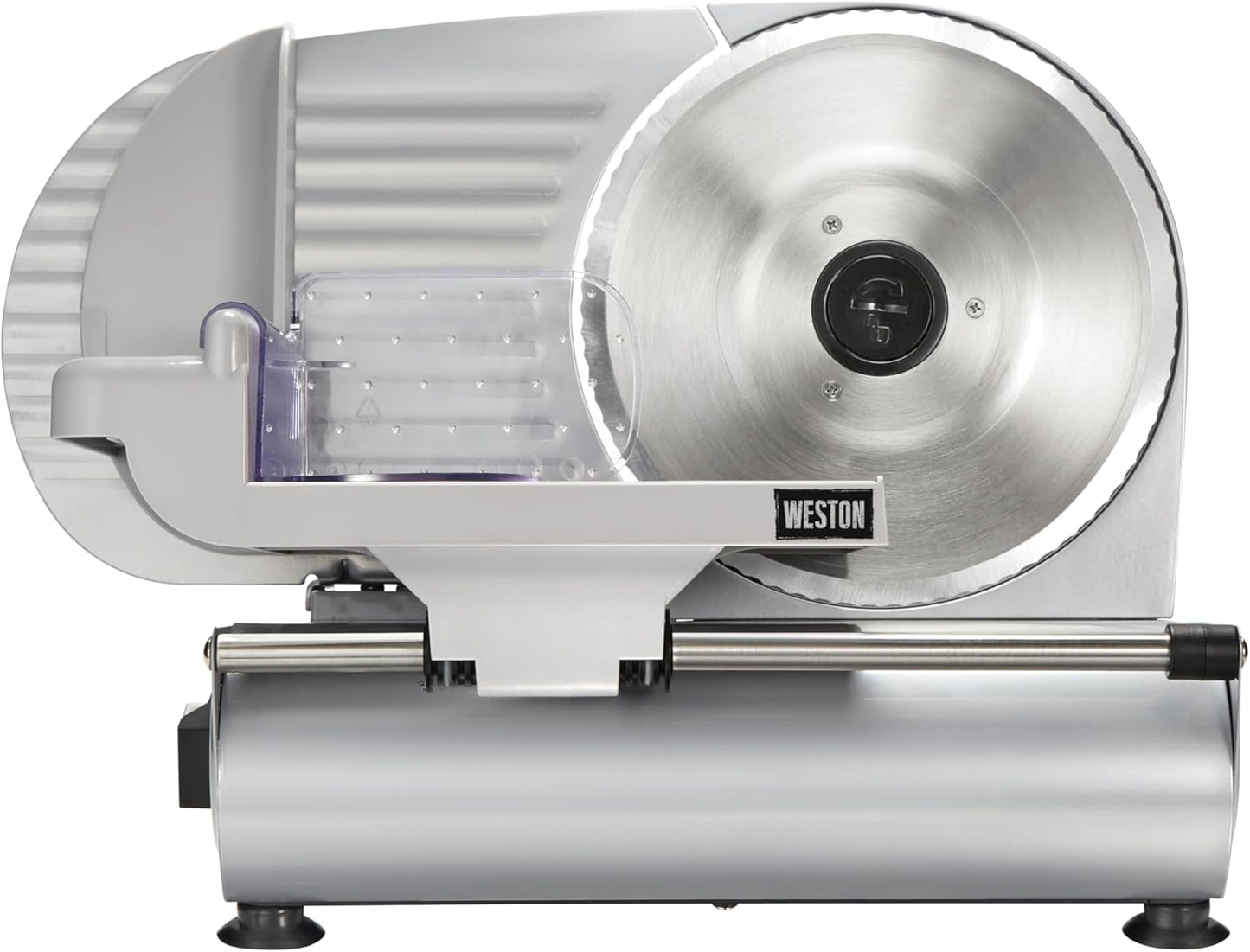 Weston Electric Meat Cutting Machine, Deli & Food Slicer, Adjustable Slice Thickness, Non-Slip Suction Feet, Removable 9\u201D Stainless Steel Blade, Easy to Clean