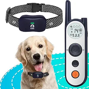MIMOFPET Wireless Dog Fence System with Training Remote - Up to 3500ft Adjustable Electric Fence,Waterproof Training Collar Rechargeable,Pet Containment System for Large Medium Dogs