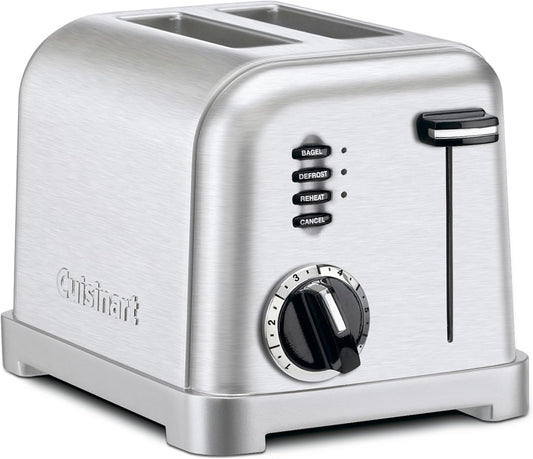Cuisinart CPT-160 Metal Classic 2-Slice Toaster, Brushed Stainless