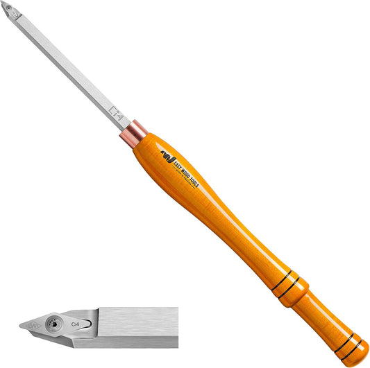 Easy Wood Tools Full Size Easy Detailer (7500) with Diamond Shaped Replaceable Carbide Cutter Lathe Wood Turning Tool with Maple Hardwood Easy Grip Handle Woodturning Tool