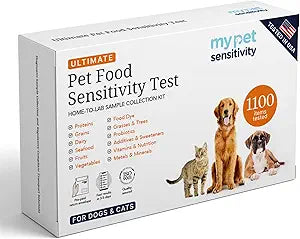 Ultimate at-Home Pet Sensitivity Test | 1100 Items | Quick Results | Non-Invasive Hair Collection | Food, Environment, Nutrient & Mineral Analysis | All Breeds & Ages