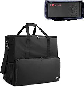 CURMIO PC Carrying Case, Desktop Travel Bag for Computer Tower, Keyboard, Cable and Mouse, Bag Only, Black