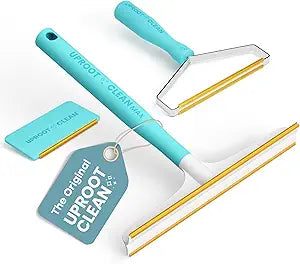 Uproot Clean Fur-Nado Survival Kit - Uproot Cleaner Pro Pet Hair Remover Tool + Mini & Max Variants - Pet Hair Removal Tool and Carpet Rake - Easy Cat & Dog Fur Scraper Bundle