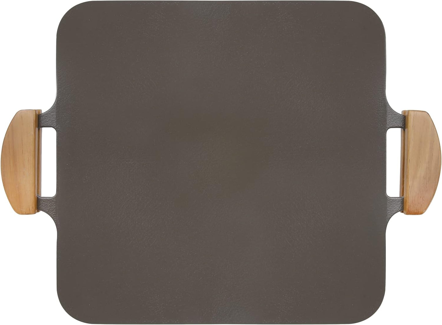 Dr.HOWS SOLID Square Griddle Pan Ceramic, Nonstick grill pan with Wooden handle, Portable 12 Inch Indoor\/Outdoor Stovetop, Induction, Electric, Hot plate, Gas Burner, pouch (CHARCOAL)