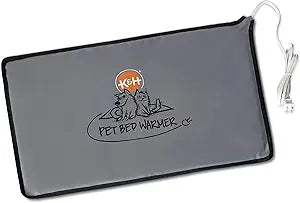 K&H Pet Products Pet Bed Warmer, Turn Any Pet Bed Into a Heated Cat or Dog Bed, Waterproof Indoor Heated Warming Pad Insert, Automatic Temperature, Safety Listed - Extra-Large 26.5 X 16.75in Gray