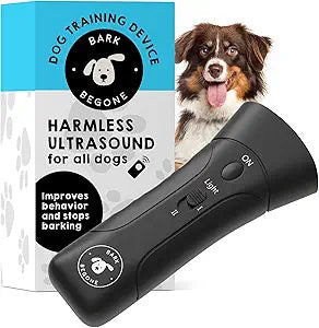 2023 Ultrasonic Dog Bark Deterrent & Behavior Corrector - Stop Barking, Jumping, Aggression Without Yelling - Just Point & Press! Backed by Kevin Harrington from Shark Tank