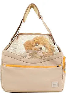 Soft and Comfortable Pet Carrier and Business Backpack with Strong Support - Ideal for Business, Travel, and Outings with Small Dogs and Cats (Kahki,15.7" L x 5.5" W x 9.8" Hï¼Œup to 16lbs