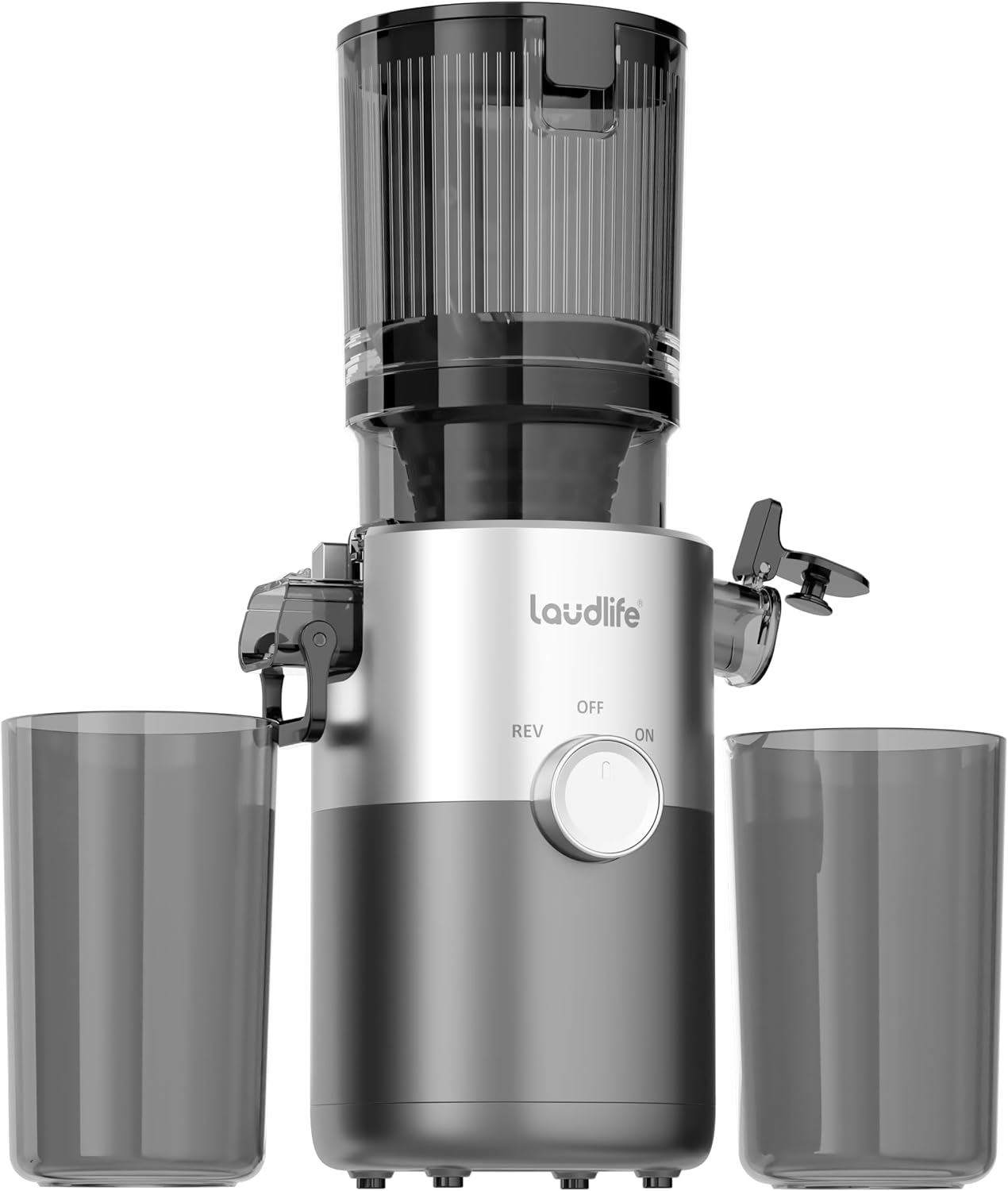 Cold Press Juicer Machines, 35db Quiet Operation, 5.4" Wide Chute Slow Masticating Juicer, 99.7% High Juice Yield, Juicer Extractor for Whole Fruits & Vegetables, Kale/Spinach Friendly