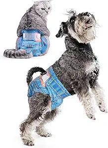 Pet Soft Dog Diapers Female, Disposable Dog Diapers, Cat Diaper for Female Cats, Puppy Diaper 48pcs Medium