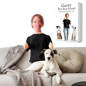 Gerty Pet's Best Friend| Inflatable Friend for Your Dog or Cat| Dog or Cat Separation Anxiety Relief | Emotional Support for Dogs and Cats | Calms Your Dog or Cat | Dog Stress Relief