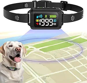 My Pet Command Wireless GPS Dog Fence No Wires & No Base Transmitter Outdoor Radius Coverage 33-1999 Yards IPX7 Waterproof Collar w/Tone, Vibrate & Safe Static Modes Fits Dogs 8â€³-28â€³ Neck (S to XL)