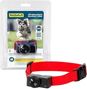 PetSafe Wireless Pet Containment System Receiver Collar - Battery-Operated & Waterproof - Adjustable Receiver Collar with 5 Correction Levels - for Dogs 5lb+