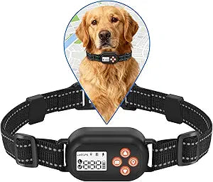 Wireless Dog Fence, GPS Dog Collar Fence System, Electric Containment, IP67 Waterproof, Radius from 25-999 Yards, Beep/Vibration/Shock Correction, for Dogs 18 lbs & Up