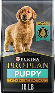 Purina Pro Plan High Protein Dry Puppy Food, Chicken and Rice Formula - 18 lb. Bag