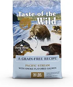 Taste of The Wild Pacific Stream Grain-Free Dry Dog Food With Smoke-Flavored Salmon 28lb