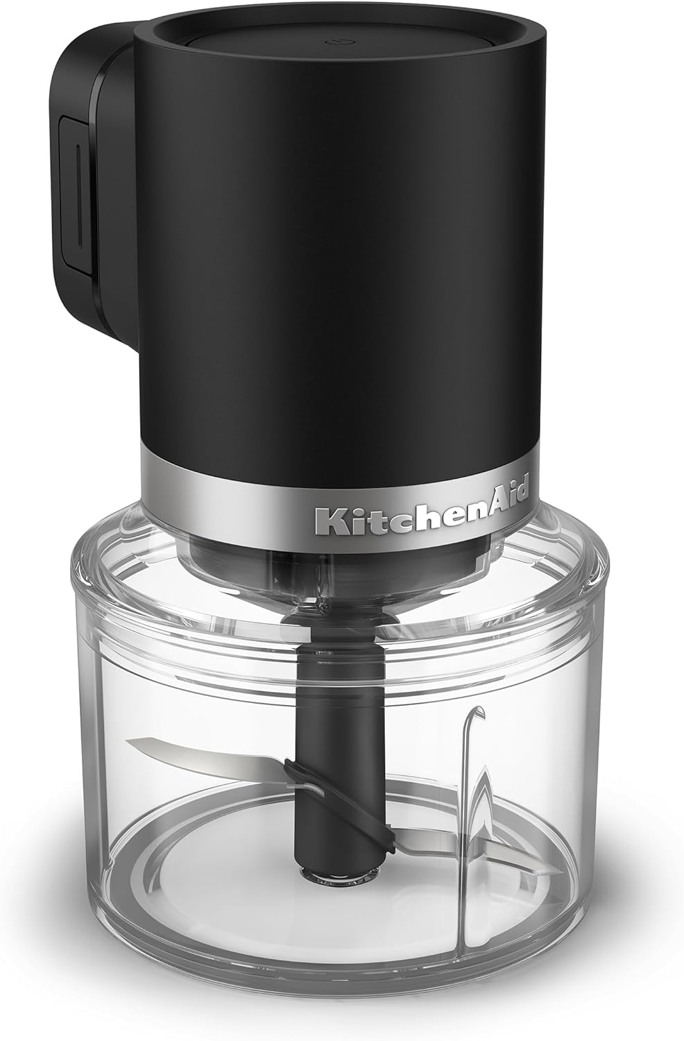 KitchenAid Go Cordless Top Down Chopper - battery included, KTCR351, Black Matte