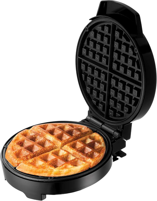 Lumme Waffle Maker Electric Waffle Maker Machine Waffle Iron for Individual Waffles, Paninis, Hash browns, other on the go Breakfast, Lunch, or Snack (Black)