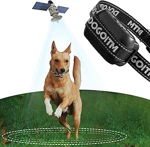 Wireless Dog Fence, GPS Wireless Dog Collar with 3 Correction Modes, Pet Containment System with AI Smart Signal, Electric Dog Fence Collar for Outdoor Use Only