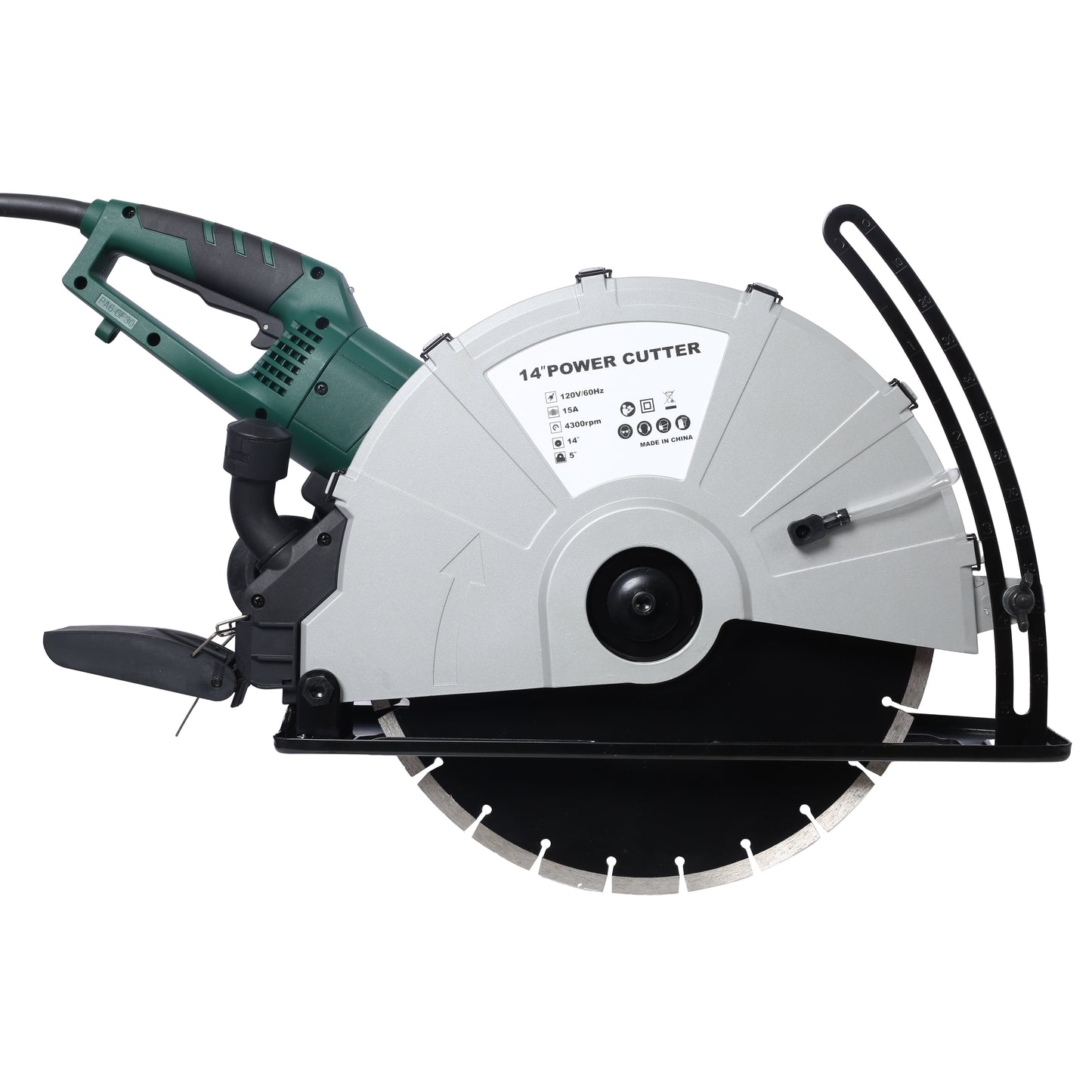Tatayosi 14 in 2600-Watt Portable Wet/Dry Electric Corded Circular Concrete Saw Power Angle Cutter