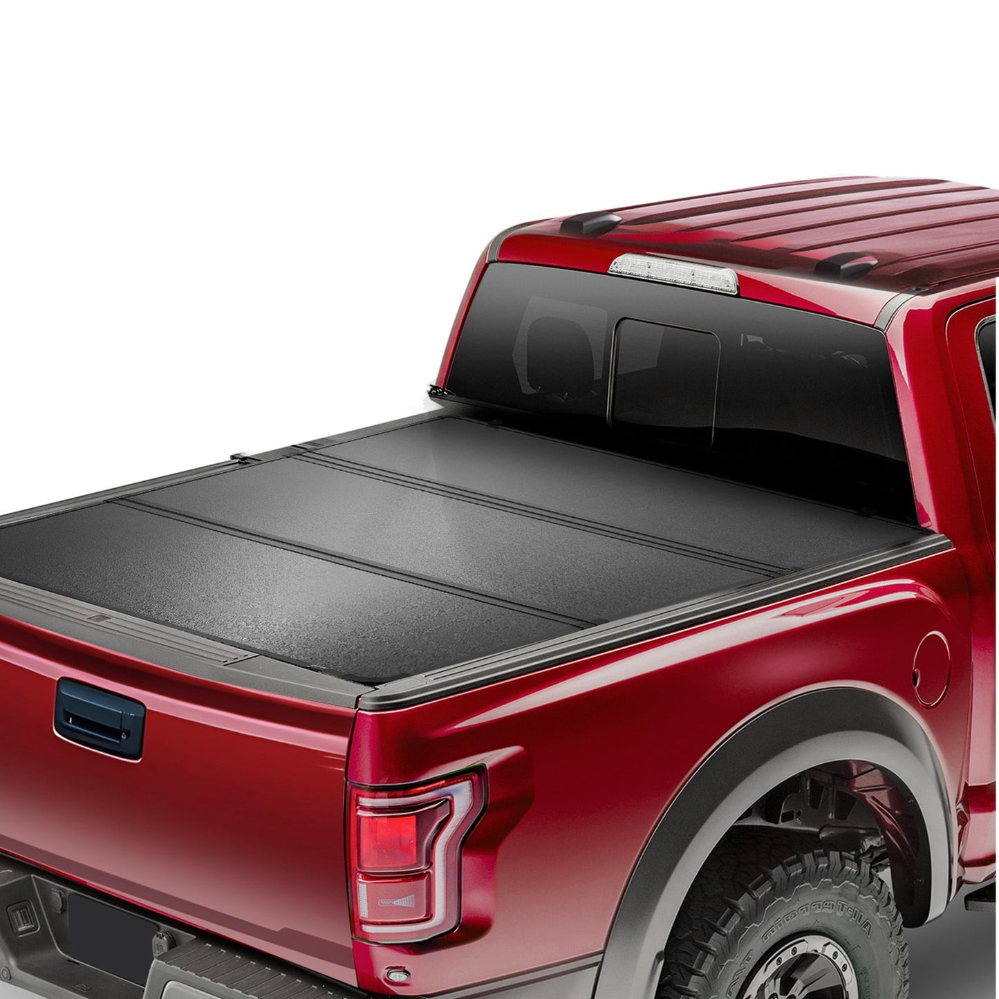 VEVOR Tri-Fold Truck Bed Tonneau Cover  Compatible with 2019-2024 Chevy Silverado GMC Sierra 1500 (NOT FIT 19-24 Classic) 5ft8in Bed  Fit 5.8ft x 5.3ft (70in x 63.3in) Inside Bed  400 lbs Capacity  Black