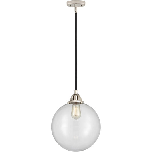 Innovations Lighting  288-1S-BPN-G202-12-LED Nouveau 2 Beacon Mini Pendant Black Polished Nickel